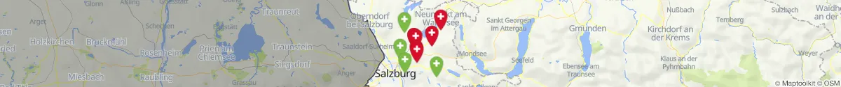 Map view for Pharmacies emergency services nearby Henndorf am Wallersee (Salzburg-Umgebung, Salzburg)
